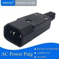 JORINDO 10A สีดำอเนกประสงค์สีดำ250V สายไฟฟ้า AC Addaptor IEC320 C14 C15ปลั๊กเชื่อมปราศจากแบตเตอรี่ปลั๊กตัวแปลง