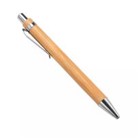 ปากกาลูกลื่นด้ามไม้ไผ่ wooden bamboo ballpoint Pen หมึกสีดำ