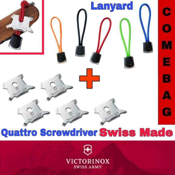 Victorinox อะไหล่ไขควงพร้อมเชือก Quattro Screwdriver + Lanyard Lazada.co.th
