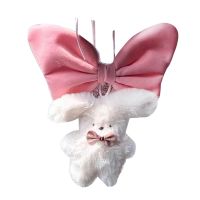 hgjmgkkk Soft Plush Rabbit Pendant Ornament Keychain Stuffed Toy Gift for Girlfriend