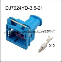 ✥♨♛ 100set DJ7024YD-3.5-21 car wire Waterproof female cable connector 2 pin automotive Plugs socket Includes terminal seal