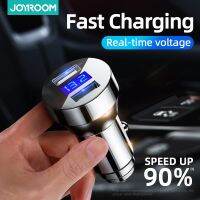 ✥❧◈ 24W USB Car Charger Quick Charge 4.0 3.0 QC4.0 QC3.0 USB LED Fast Car Charger สำหรับ iPhone Samsung โทรศัพท์มือถือ 12/24V Joyroom