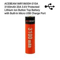 ACEBEAM IMR18650H-310A 3100mAh 20A High Drain มีช่องชาร์จ Micro USB ในตัว