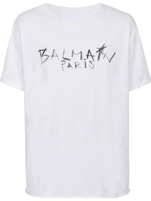 Balmain Tees Mens Letter Printed Allmatch Tshirt S4Xl 100% Cotton Gildan