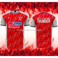 ♚◎ g40349011chao 037A เสื้อยืดแขนสั้น พิมพ์ลาย KPT Uniten Thunder Hockey Fan Jersey สําหรับผู้ชาย