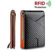 2022 Rfid For AirTag Men Wallets Money Bags Anti Slim Soft Genuine Leather Card Holder For Air Tag Male Purses Smart Cover Case Card Holders