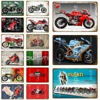 Super Sport Ducati Metal Tin Signs Vintage Plaque Wall Decor For Bar Pub Man Cave Crafts Retro Motorcycle Poster YK024