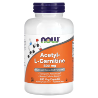 ?️ แอลคาร์นิทีน | NOW Foods Acetyl-L-Carnitine, 500 mg