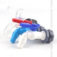 1Pcs 12 "34" Fish Tank Tap Adapter Assembly Drainage Faucet Plastic Male Thread Water Tape Accessory Aquarium Water Tap Fittings