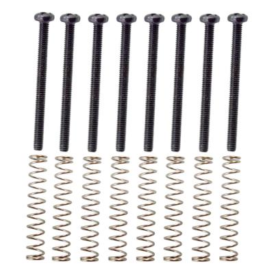 Tooyful 8 Pieces Metal Humbucker Double Coils Pickup Frame Clamp Screws + Springs for Electric Guitar Replacement Parts Guitar Bass Accessories