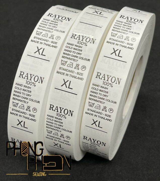 ป้ายไซส์-ป้ายไซส์พิมพ์-rayon-100