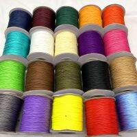 10Yards/lot 0.5mm Leather Line Waxed Cord Cotton Thread String Strap Necklace Rope For Jewelry Making DIY Bracelet Supplies