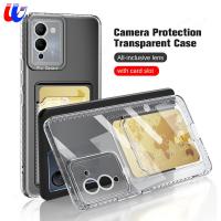 TransparentFor Infinix Note 12 G96 Case Clear Card Wallet Back Soft TPU Case Infinix Note 12 G96 11 Pro 11S 11i 10 Pro Hot 11S 10S 10T 10i Smart 5 Pro กล้องป้องกัน Coque Cover