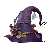 Women Witch Hat Felt Halloween Party Pointed Sorceress Hats Fancy Dress Cosplay Party Costume Accessories For Girls Gifts