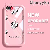 เคส Chenyyyka สำหรับ Realme C2 C2S เคส A1K OPPO การ์ตูนหนู Little Monster Bknot Form Case นุ่มกันกระแทกทนต่อการขัดถูเคสโทรศัพท์โปร่งใส TPU ซิลิกาเจลเลนส์กล้องถ่ายรูปฝาครอบป้องกัน