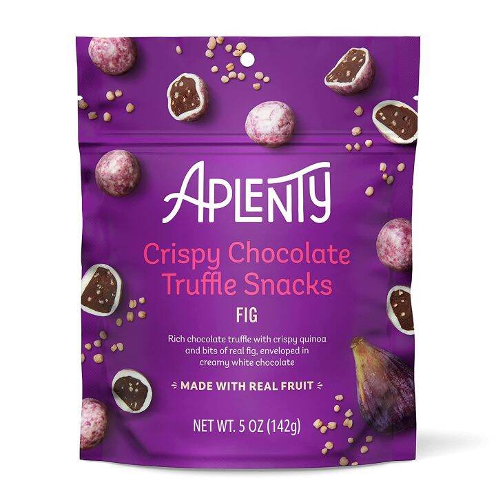 Aplenty, Fig Crispy Chocolate Truffle Snacks, 5 oz Lazada PH
