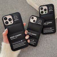 ป้ายแท็กรอยยิ้มแบบเคสซิลิโคนลงใหม่สำหรับ iPhone 14 13 12 11 Pro Max XS XR เคสป้ายสปอร์ต