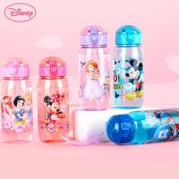 Disney Cartoon Mickey Minnie Captain America Sophia Childrens Plastic Water Cup Straw Cup Portable Direct Drinking Water Bottle