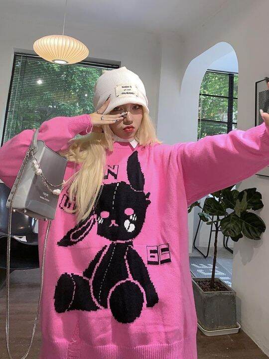 oversized-sweater-long-sleeve-knit-harajuku-winter-womens-pullover-y2k-fashion-bunny-print-kawaii-grunge-streetwear