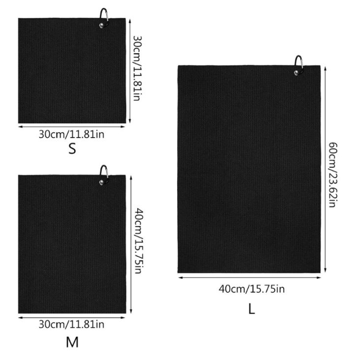 ผ้าเช็ดไม้กอล์ฟถุงกอล์ฟพร้อมห่วงคาราบิเนอร์ไมโครไฟเบอร์ลายวาฟเฟิลสำหรับอุปกรณ์กอล์ฟผู้ชายผู้หญิง0ผ้าเช็ดไม้กอล์ฟ
