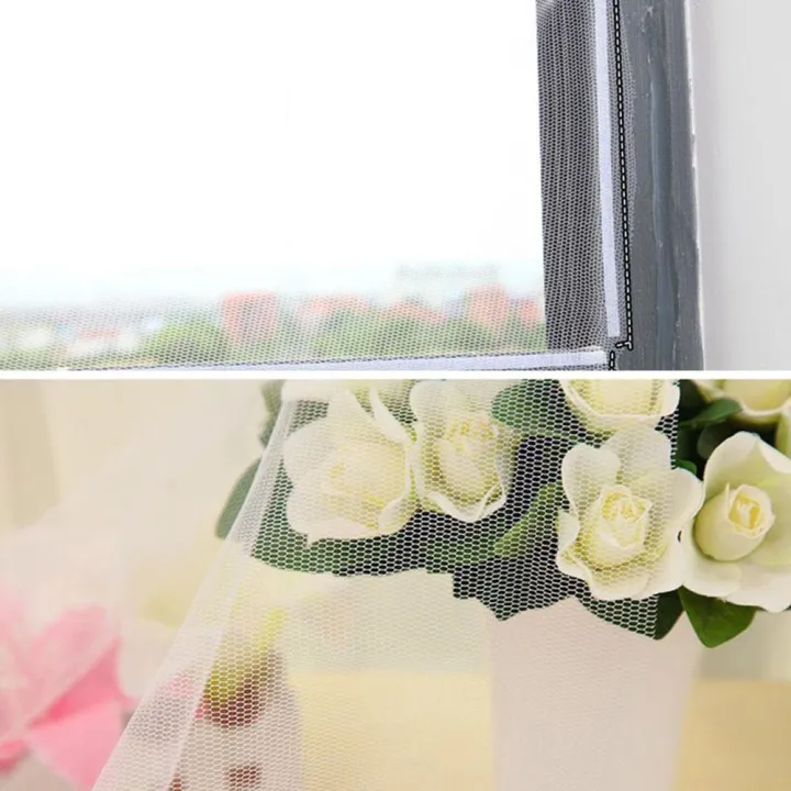 Window Mesh Door Curtain Snap Net Guard Mosquito Windows Bug