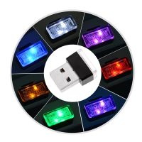 【528 Oiozkhjue ร้อน】☏ไฟสร้างบรรยากาศภายในรถยนต์ USB ขนาดเล็ก7สีนีออนไฟตกแต่งแอลอีดีนาฬิกาและมาตรวัดอุณหภูมิสำหรับรถยนต์ไฟรถยนต์