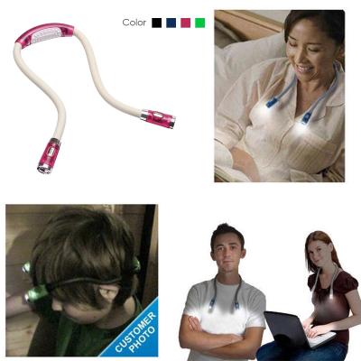 LED Night Light Flexible Handsfree Hug Neck Reading Book Lights Flashlight Rechargeable Soft Silicone Study Lamps For Student