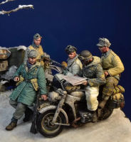 135 Resin Model Figure GK，5 figures ,There is no motorcycle ， motorcycle accessories ， Unassembled and unpainted kit