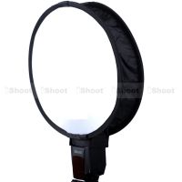 Easy-Fold Round Mini Flash Soft Diffuser Reflector สำหรับ Nikon SB900 SB800SB700 SB600 SB80DX SB24 Speedlight