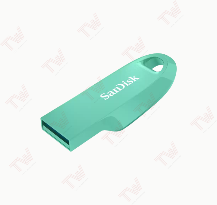 sandisk-ultra-curve-usb-3-2-gen-1-256gb-แฟลชไดร์ฟ-สีเขียวมินท์-รับประกันสินค้า-5-ปี