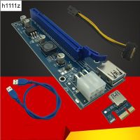 Ver006c Pci ไรเซอร์การ์ดด่วน Pcie Pci-e 006c ไรเซอร์6pin 1x ต่อ16x สาย Usb 3.0 Sata To Ide สำหรับคนงานเหมืองเคสโทรศัพท์