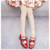 original lolita tights the printed socks harajuku lovely flowers