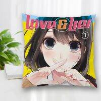 （ALL IN STOCK XZX）Love and lie pillowcases with zippers, customized design for bedroom, office, home, pillow, sofa pillowcases 6.27   (Double sided printing with free customization of patterns)