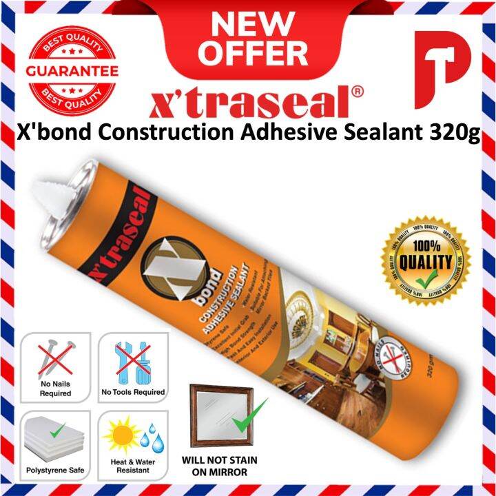X’TRASEAL X'bond Construction Adhesive Sealant 320g Lazada