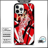 Eddie Van Halen Phone Case for iPhone 14 Pro Max / iPhone 13 Pro Max / iPhone 12 Pro Max / XS Max / Samsung Galaxy Note 10 Plus / S22 Ultra / S21 Plus Anti-fall Protective Case Cover