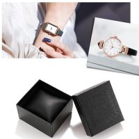 Crocodile Pattern Imitation Leather Watch Box With Pillow Wrist Watches Packing Boxes For Small Business Jewellry Accessories