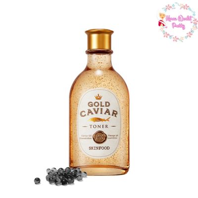 Skinfood Gold Caviar EX Toner 145 ml โทนเนอร์ที่มีส่วนผสมของทองคำบริสุทธิ์