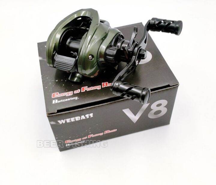 รอกตกปลา-weebass-รุ่นv8-รอกหยดน้ำ-เบท-baitcasting-reel-มีทั้งซ้าย-ขวา