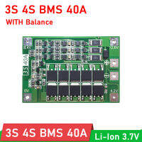 4วินาที3วินาที40A BMS W สมดุล11.1โวลต์12โวลต์16.8โวลต์18650 Li-Ion ลิเธียม Batt.ery คณะกรรมการป้องกันสำหรับเริ่มต้นสว่านไฟฟ้าเครื่องมือ