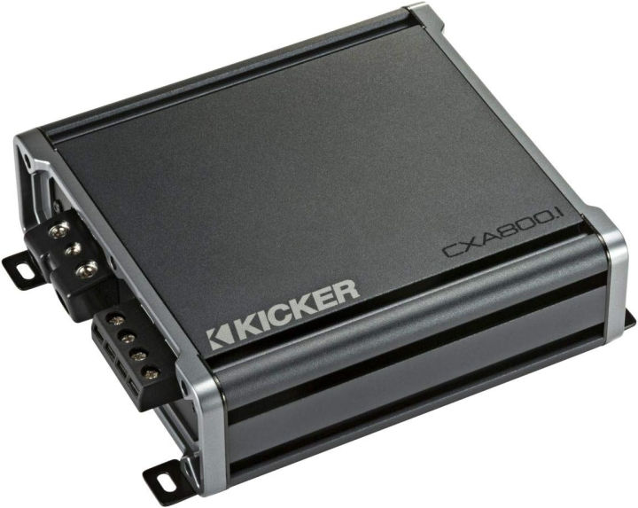kicker-46cxa8001t-cx-series-1600-watt-max-power-class-d-amp-monoblock-car-audio-sub-vehicle-amplifier-black