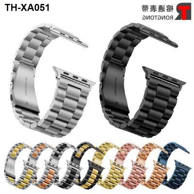 ✨ (Watch strap) Applicable to apple watch strap iwatch 8/SE/7/6/5 three-bead solid 38404244