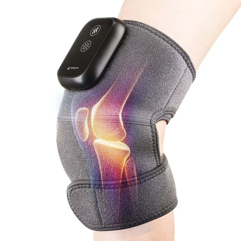 Electric Heated Knee Massager Acupiont Vibration Knee Shoulder Massage Warm  Leg Knee Pad Brace Arthritis Elbow Joint Pain Relief