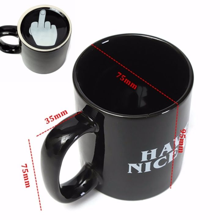 high-end-cups-สร้างสรรค์มีวันที่ดีแก้วกาแฟนิ้วกลางตลกถ้วยสำหรับกาแฟถ้วยชานมของขวัญแปลกใหม่