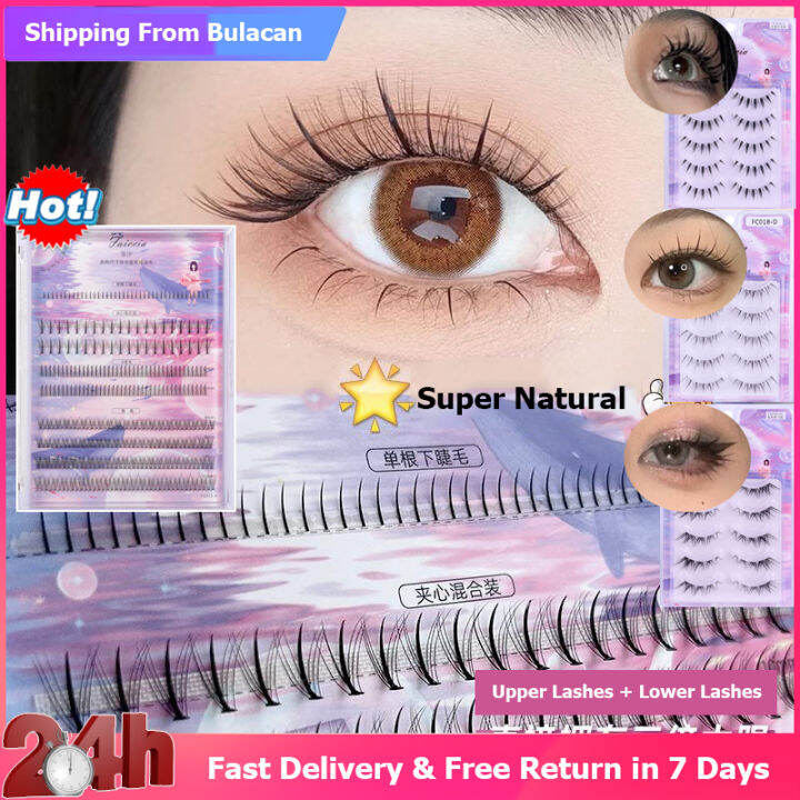 ICYCHEER Eyelasehs 3D De Vison Mélangé Bandes Complètes Naturelles