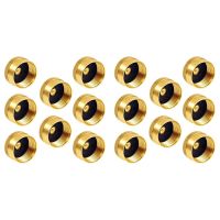 16PCS Solid Brass Propane Bottle Caps Suitable for All 1LB Gas Refill Tank Cylinder Sealed Protect Cap for Outdoor Stove