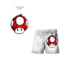 Boys Clothing Sets Cartoon 3D Print Mario top+Shorts Baby Outfits Kids Clothes Fashion Sport Suits 4-14T 2021 Summer hot sale