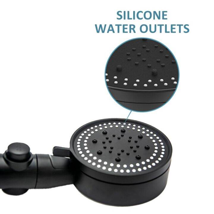 water-saving-shower-head-5-modes-black-adjustable-high-pressure-shower-knobs-one-key-stop-water-massage-shower-head-for-bathroom-showerheads