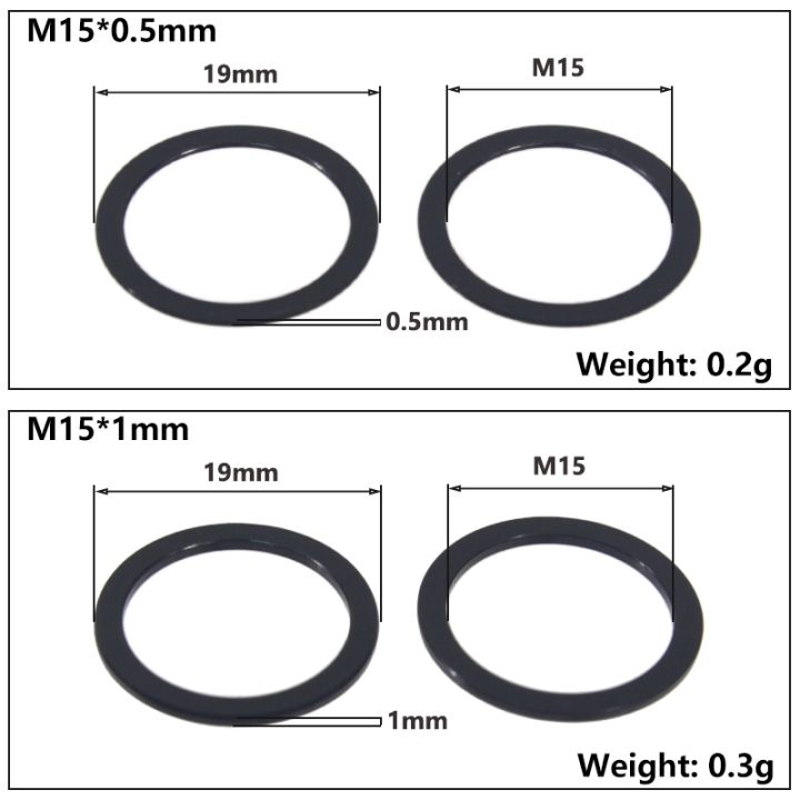 haotao-hardware-จักรยานผ่านเพลาเครื่องซักผ้า-m15x0-5mm-1มิลลิเมตร-2มิลลิเมตรเพลาเครื่องซักผ้า-m12x7-5mm-spacer-จักรยานฮับหลอดเพลาปฏัก-spacer-แบนกรวยเครื่องซักผ้า