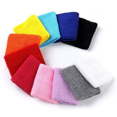 ☎☒ 1PC Kids Pure Color Sport Sweat Sweatband Cotton Soft Comfortable Wristbands Tennis Hand Band Brace Wraps Volleyball Accessory