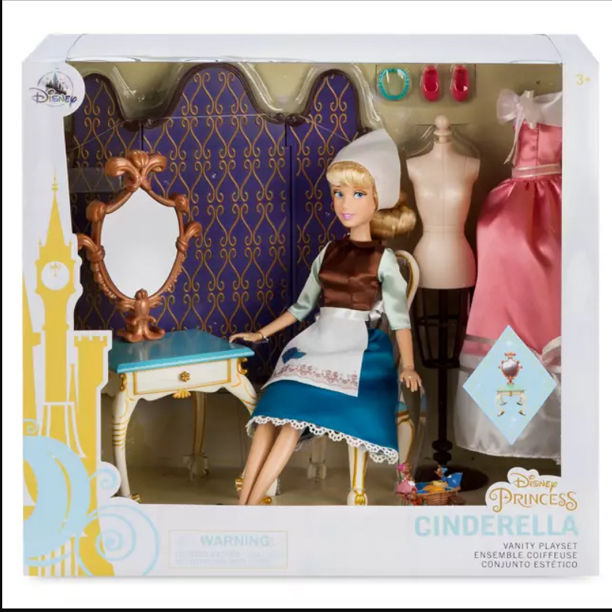 shop-disney-ตุ๊กตา-cinderella-classic-doll-with-vanity-play-set-ราคา-1-890-บาท